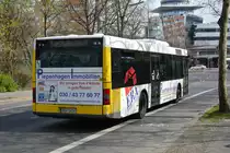 B-V 1414 (MAN) fährt am 11.04.2015 auf der Linie 247 zum S-Bahnhof Nordbahnhof. Aufgenommen an der Böttgerstraße.
