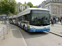 VBZ - Trolleybus Nr.77 unterwegs in der Stadt Zürich am 05.05.2015