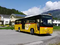 Postauto - Volvo 8700  GR  102308 beim Wendeplatz in Rhäzüns