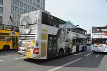 B-V 3535 fährt am 11.04.2015 auf der Linie 100. Aufgenommen wurde ein MAN Lion's City DD / Berlin Zoologischer Garten.
