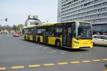 Am 11.04.2015 fährt B-V 4489 auf der Linie X9. Aufgenommen wurde ein Scania Citywide / Berlin Zoologischer Garten.
