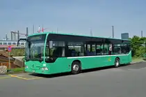 Fahrschulbus Mercedes Citaro 800 steht auf dem Hof der Garage Rankstrasse. Die Aufnahme stammt vom 12.05.2015.