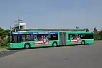 MAN Bus 751 steht auf dem Hof der Garage Rankstrasse. Die Aufnahme stammt vom 12.05.2015.