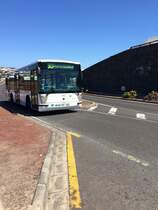 INTERCITY BUS-Scania Hispano unterwegs in Playa Blanca auf Lanzarote am 30.4.15