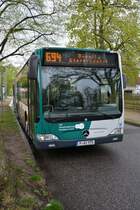 P-AV 975 fährt am 28.04.2015 auf der Linie 694. Aufgenommen wurde ein Mercedes Benz Citaro Facelift / Potsdam Küsselstraße.
