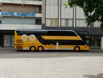 HEAG mobiBus Setra Doppeldecker am 16.05.15 in Darmstadt