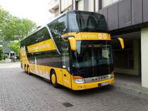 HEAG mobiBus Setra Doppeldecker am 16.05.15 in Darmstadt
