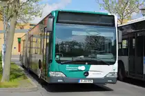 P-AV 975 (Mercedes Benz Citaro Facelift) ist am 01.05.2015 abgestellt am Hauptbahnhof in Potsdam.
