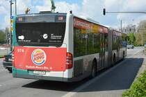 P-AV 974 (Mercedes Benz Citaro Facelift) fährt am 01.05.2015 auf der Linie N14. Aufgenommen am Hauptbahnhof in Potsdam.

