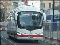 Scania Irizar von Eurolines aus England in London am 24.09.2013