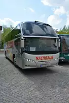 FK 775AL (Neoplan Cityliner) steht am 01.05.2015 auf dem Bassinplatz in Potsdam.
