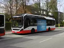 Volvo 7900 PlugIn Hybrid HHA 1491 auf Linie 109 am U Alsterdorf, 30.4.15
