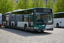 Am 03.05.2015 steht P-AV 978 auf dem Bassinplatz in Potsdam. Aufgenommen wurde ein Mercedes Benz Citaro Facelift.
