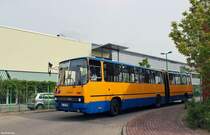 16.05.2015 der Leipziger Ikarus 280 auf dem Betriebshof der VGBelzig.