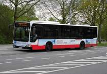 MB Citaro Facelift HHA 2825 auf Linie 177 in Steilshoop, Borchertring am 30.4.15