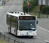 FRABus Mercedes Benz Citaro C2 am 23.05.15 in Frankfurt am Main Flughafen von einen Planespotterpunkt aus Fotografiert	