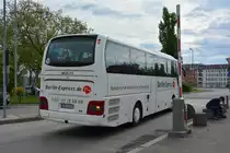 B-KJ 1049 (MAN Lion's Coach) wurde am 05.05.2015 in Berlin am Busbahnhof aufgenommen.
