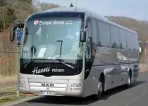 MAN Reisebus von  Hannes-Reisen , GT-A 8011 in Bad Münstereifel - 23.03.2015