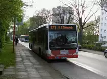 MB Citaro Facelift HHA 1318 auf Linie 171 in Bramfeld, Thomas-Mann-Str. am 30.4.15