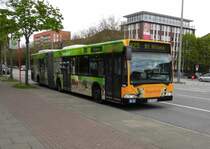 MB Citaro G HHA 7356 auf Linie M25 am U Burgstr., 1.5.15