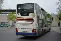 B-V 3198 fährt am 05.05.2015 auf der Linie X10. Aufgenommen wurde ein MAN Lion's City DD / Berlin Zoologischer Garten.
