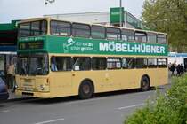 Dieser MAN SD 200 SD85 (B-U 3413) steht am 05.05.2015 an der Haltestelle ZOB.
