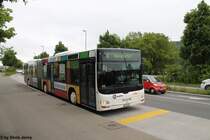 RVBW Nr. 168 ''LP Copy Center'' (MAN A23 Lion's City G) am 19.5.2015 beim Kloster Wettingen.