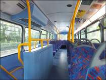 Innenraum eines Volvo Wright von Arriva in London am 25.09.2013