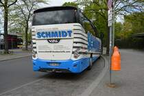 Am 07.05.2015 steht HP-HS 599 (VDL Futura) abgestellt in Berlin. Aufgenommen am Zoologischen Garten.
