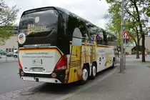 Am 07.05.2015 steht BIT-T 6600 (Neoplan Cityliner) abgestellt in Berlin. Aufgenommen am Zoologischen Garten.
