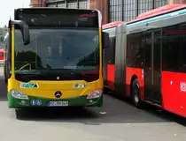 Neuer Mercedes Benz Citaro C2 G (Euro6) von DB Rhein Nahe Bus im RTV Design am 28.05.15 in Wiesbaden Hbf 