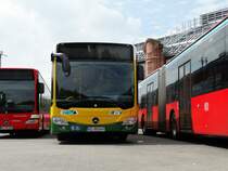 Mercedes Benz Citaro C2 G (Euro6) von DB Rhein Nahe Bus im RTV Design am 28.05.15 in Wiesbaden Hbf 