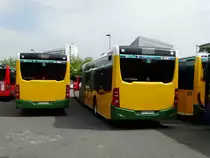 Mercedes Benz Citaro C2 G (Euro6) von hinten von DB Rhein Nahe Bus im RTV Design am 28.05.15 in Wiesbaden Hbf 