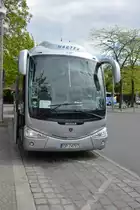 Am 07.05.2015 steht OP 74797 (Scania Irizar) abgestellt in Berlin. Aufgenommen am Zoologischen Garten.
