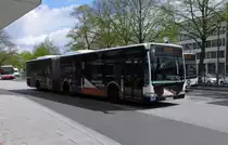 MB Citaro Facelift G HHA 7836  auf Linie M9 am U Wandsbek Markt, 1.5.15