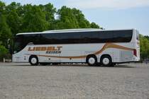 MTL-GT 55 steht am 09.05.2015 auf dem Bassinplatz in Potsdam. Aufgenommen wurde ein Setra S 416 GT-HD.
