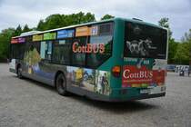 Wegen Streik wurde P-AV 909 auf dem Bassinplatz abgestellt. Aufgenommen wurde ein Mercedes Benz Citaro, 10.05.2015.
