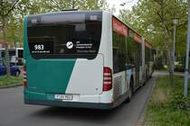 P-AV 983 steht am 10.05.2015 am Hauptbahnhof in Potsdam. Aufgenommen wurde ein Mercedes Benz Citaro Facelift.
