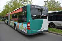 P-AV 983 steht am 10.05.2015 am Hauptbahnhof in Potsdam. Aufgenommen wurde ein Mercedes Benz Citaro Facelift.
