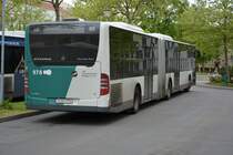 P-AV 978 steht am 10.05.2015 am Hauptbahnhof in Potsdam. Aufgenommen wurde ein Mercedes Benz Citaro Facelift.
