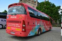 Am 17.05.2015 steht dieser Volvo Irizar (7053 DKN) auf dem Bassinplatz in Potsdam.
