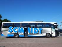 Mercedes Tourismo von Schmidt aus Deutschland im Stadthafen Sassnitz am 04.06.2013