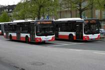 MAN Lions City Treffen am U Wandsbek Markt, HHA 1409 und 7276 am 2.5.15