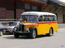Oldtimer Postauto Saurer VS 6045 unterwegs in Martigny am 31.05.2015