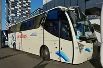 . VDL DAF ayats stand am 07.06.2015 in Zürich zwischen 2 Bussen abgestellt..