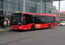 MB Citaro C2 LE Ü der URB auf RE1 SEV am Berliner Ostbahnhof, 16.5.15
