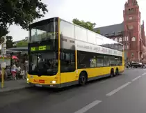 MAN Lions City DL Wg.3122 auf Linie M48 am S+U Rathaus Steglitz, 13.6.15