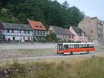 MB O 405 - RG S 683 (ex Hamburger Hochbahn, HH-Z 7449, #8698) - in Meißen, Busparkplatz an der Elbe - am 13.06.2015 --> Fotosonderfahrt