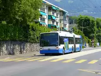 VMCV - VanHool Trolleybus Nr.14 unterwegs nach Vevey am 07.06.2015