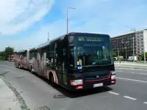 Slowakei / Stadtbus Bratislava: SOR CITY NB 18 - Wagen 2866, aufgenommen im Mai 2015 an der Haltestelle  Pri kríži  in Bratislava.